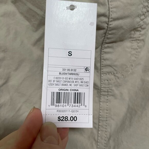 NWT Wild Fable Light Light Mauve Cargo Skirt w/ Drawstrings - Picture 4 of 5